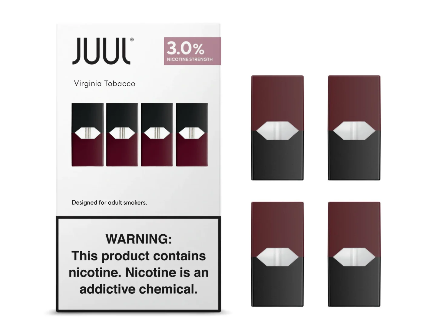 JUUL Pods Virginia Tobacco 3% (Pack of 4)